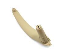 CLFJWZ Inner Door Handle Cover Interior Left Right Passenger Door Pull Handle Inside Cover Panel Trim Replacement for X5 X6 E70 E71 E72 2007-2013(Left Beige)