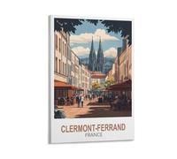 CLFMHNAS Clermont Ferrand France Vintage Travel Posters 20x30inch(50x75cm) Canvas Wall Art Prints