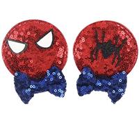 CLGIFT 1 x Minnie Mouse Ears Headband Handmade Baby Girl Hair Clip with Glitter on Both Sides Perfect for Halloween Christmas Birthday Cosplay