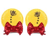 CLGIFT Minnie Ears Baby/Toddler Headband, Minnie Baby Ears, Minnie Ears Baby Headband, Toddler Headband (Yellow Bear Hair Clip)