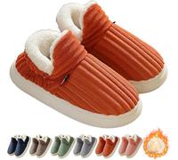 Clgorm Pluffi the Cozy & Stylish Slipper, Pluffi Comfy Slippers Cloud Slippers Plush Warm Home Slides for Unisex (Orange, Adult, Women, 4, Numeric Range, UK Footwear Size System, 5, Medium)