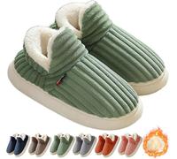 Clgorm Pluffi the Cozy & Stylish Slipper, Pluffi Comfy Slippers Cloud Slippers Plush Warm Home Slides for Unisex (Green, Adult, Women, 7, Numeric Range, UK Footwear Size System, 7.5, Medium)