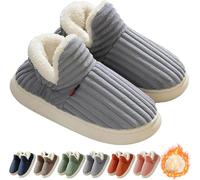 Clgorm Pluffi the Cozy & Stylish Slipper, Pluffi Comfy Slippers Cloud Slippers Plush Warm Home Slides for Unisex (Grey, Adult, Women, 7, Numeric Range, UK Footwear Size System, 7.5, Medium)