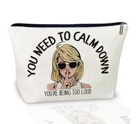 CLHHM You Need to Calm Down Album Makeup Bag, Inspired Music Lover Gift Cosmetic Bag Pouch Western Hat Singer Fans Gift Stuff Friendship Gifts for Women Family Sister Friends Daughter Graduation,