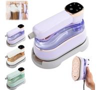 clhjinruoliu 2025 New Portable Steamer Portable Steamer, Portable Steamer for Clothes with Anti-Scale Base, Mini Electric Garment Travel Ironos for Home Clothes,Purple