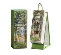 clhjinruoliu 2026 Vintage European Style Oil Painting Flip Calendar, Elegant Desktop Decoration for Home Office, Creative Daily Tear-Off Calendar with Butterfly Pendant, Gift for Women,Style 2