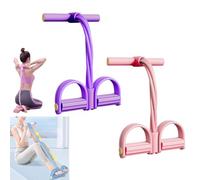 clhjinruoliu 21 Fitness Resistance Bands-4 Tube Pedal Ankle Puller, Exercise Resistance Bands for Working Out, Stretch Band Exercise Equipment for Ankle Leg Back Sit Up,4tube a