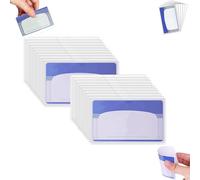 clhjinruoliu Card Sleeves, Social Security Card Protector Sleeves, Suitable for Various Cards Types, Clear PVC Water-Resistant Plastic Sleeve, Provide a Premium Look with Full Cards Visibility,20 pcs