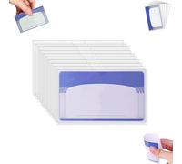 clhjinruoliu Card Sleeves, Social Security Card Protector Sleeves, Suitable for Various Cards Types, Clear PVC Water-Resistant Plastic Sleeve, Provide a Premium Look with Full Cards Visibility,10 pcs