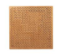 clhjinruoliu Fractal Tray Puzzles, Mind Bending Wooden Jigsaw Puzzle, Reverse Thinking Challenging, Unique Irregular Creative Labyrinth Impossible Difficult for Adults,C
