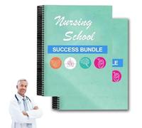 Clhjinruoliu Nursing School Success Bundle, The Complete Nursings Schools Bundle, for Nurse Students Clinical Report, Nursing School Planner, Clipboard & Notepad Essential Student,2 PCS