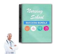 Clhjinruoliu Nursing School Success Bundle, The Complete Nursings Schools Bundle, for Nurse Students Clinical Report, Nursing School Planner, Clipboard & Notepad Essential Student,1 PCS