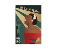 CLHWWPY Billie Holiday Great Singer Retro Music Album Cover Canvas Poster Wall Art Decorative Painting Bedroom Painting Posters 08x12inch(20x30cm) Unframe-style