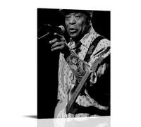 CLHWWPY Buddy Guy Great Singer Retro Music Album Cover Canvas Poster Wall Art Decorative Painting Bedroom Painting Posters 16x24inch(40x60cm) Frame-style