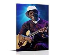 CLHWWPY Buddy Guy Great Singer Retro Music Album Cover Canvas Poster Wall Art Decorative Painting Bedroom Painting Posters 24x36inch(60x90cm) Frame-style