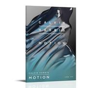 CLHWWPY Calvin Harris Great Singer Retro Music Album Cover Canvas Poster Wall Art Decorative Painting Bedroom Painting Posters 12x18inch(30x45cm) Frame-style
