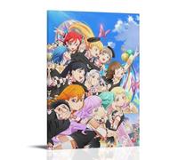 CLHWWPY Love Live! Superstar!! Hot-Blooded Anime And Dynamic Anime Canvas Poster Wall Art Decorative Painting Bedroom Painting Posters 24x36inch(60x90cm) Frame-style