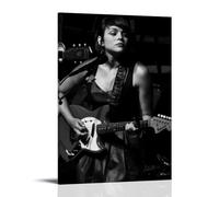 CLHWWPY Norah Jones Great Singer Retro Music Album Cover Canvas Poster Wall Art Decorative Painting Bedroom Painting Posters 24x36inch(60x90cm) Frame-style