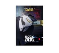 CLHWWPY Rock Dog Hot-Blooded Anime And Dynamic Anime Canvas Poster Wall Art Decorative Painting Bedroom Painting Posters 20x30inch(50x75cm) Unframe-style