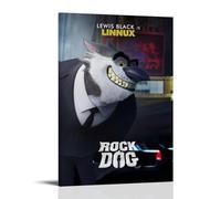 CLHWWPY Rock Dog Hot-Blooded Anime And Dynamic Anime Canvas Poster Wall Art Decorative Painting Bedroom Painting Posters 12x18inch(30x45cm) Frame-style