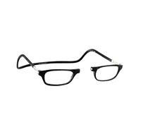 CliC Eyewear Reading Glasses Original | Unisex Reading Glasses | Magnetic Closure | Rigid Collar | Hypoallergenic | Flexible TR 90 | Adjustable Arms | 2.0 Diopters (Black)