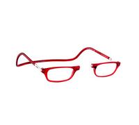 CliC Eyewear Reading glasses Original | Women and Mens reading glasses flexible | Magnetic reading glasses for women and men | Small reading glasses (Red, 1.5)