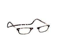 CliC Eyewear Reading glasses Original | Women and Mens reading glasses flexible | Magnetic reading glasses for women and men | Small reading glasses (Tortoise, 2.0)