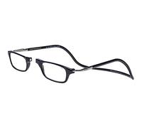 Clic Magnetic Reading Glasses for Men or Women, Computer Readers, Original Long (M-L, Black, 2.00 Magnification)