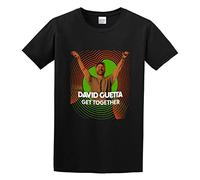 Clicclic Fashion T-Shirt David Guetta Get Together100% Cotton L Black