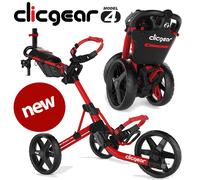 Clicgear Model 4.0 Matt Red Manual Golf Trolley