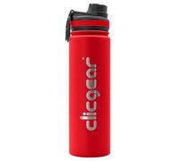 Clicgear Insulated Stainless Steel Golf Water Bottle - Fits Push Carts - 22 Ounce, Vacuum Sealed, Leak-Proof Sport Lid, 24hr Cold, BPA-Free, Red