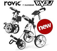 Clicgear Rovic RV3J Junior Compact Push-Cart Trolley Artic White - NEW 2024