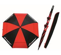 CLICGEAR 68" VENTED TOUR GOLF UMBRELLA - BLACK / RED