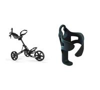 Clicgear Unisex 4.0 4 0 TROLLEY BLACK, Black, One Size UK Golf Trolley Cup Holder XL, Black