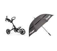 Clicgear Unisex 4.0 4 0 TROLLEY BLACK, Black, One Size UK UMBRELLA - BLACK