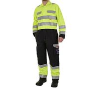 Beeswift Coverall CLICK Saturn - ARC Compliant High-Vis Yellow/Navy Size 42