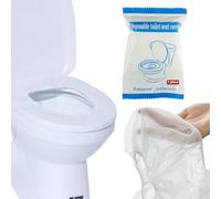 Click Bargain Premium Disposable Toilet Seat Covers, Portable Toilet Seat Mats Pads Essentials for Travel,Use in Public Toilets Soft and Water Proof Pack of 1 (White)
