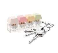 Click Calm - Keyboard Fidget Stress Relief Toy for Focus Boost | Quiet Fingertip Button Key Clicker with Tactile Press Feedback & Portable Keychain Design for Classroom Breaks, Office Desk Use