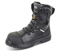 Click Safety Boots Trencher Plus CF67 - Internal Metatarsal, Side Zip, Lace-Up - Black Size 12