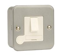 Click CL051 Metal Clad 13A DP Switched Fused Connection Unit with Optional Flex Outlet