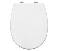 Bemis Click&Clean® Silent | Soft Close | Double Silicone Ring Prevents Splashes, Odours, Noises, Slipping | Patented Removable | Easy Installation from Top | Antibacterial | White