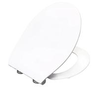Click & Clean Slim Soft-Close with Quick-Release Toilet SEAT THERMOSET Plastic White, Adjustable, Weight: 2kg, 1 in Pack