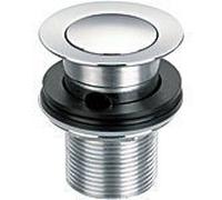 Click Click Basin Waste Unslotted Chrome on Solid Brass Quality 1 1/4 inch