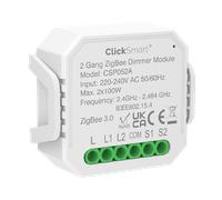 Click CSP052A Smart Plus 2 x 100W 2 Gang Smart Dimming Receiver