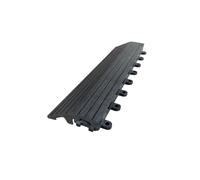 CLICK-DECK Composite Plus Decking Tiles | Patio, Balcony, Concrete, Hot Tub Deck Tiles | 30x30cm Square Connect Flooring | Easy Installation | Low Maintenance | Drainage (8X Straight Edges, Ebony)