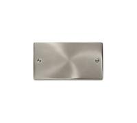 Click Deco 2 Gang Blank Plate Polished Chrome - VPCH061