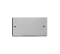 Click Deco 2 Gang Blank Plate Stainless Steel