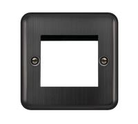Click Deco Plus DPBZ311 Twin New Media Unfurnished Plate - Matt Bronze