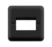 Click Deco Plus DPMB403BK 3G MiniGrid Unfurnished Front Plate - Matt Black (Black)