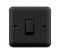 Click Deco Plus DPMB722BK 20A Ingot DP Switch - Matt Black (Black)